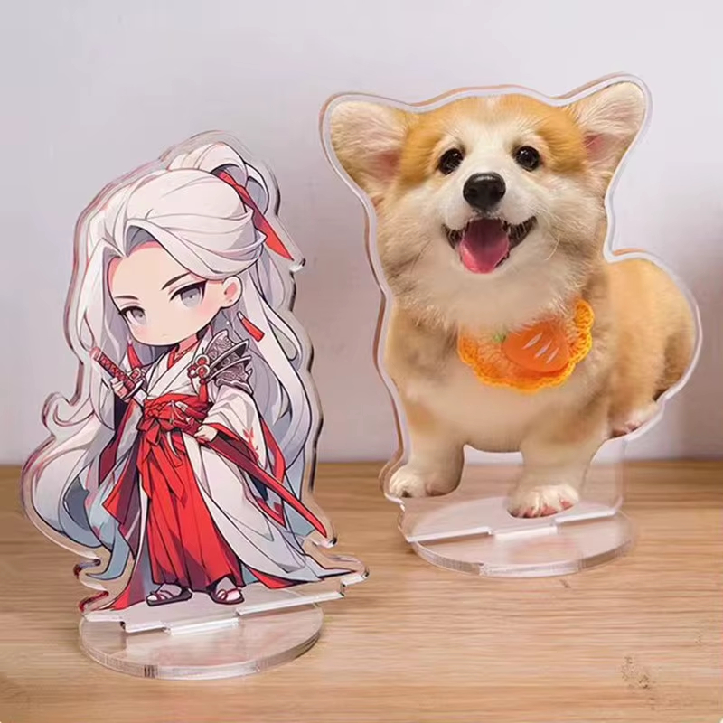 Pet Portrait Custom - 맞춤형 아크릴 스탠드 1개, 사진 업로드
