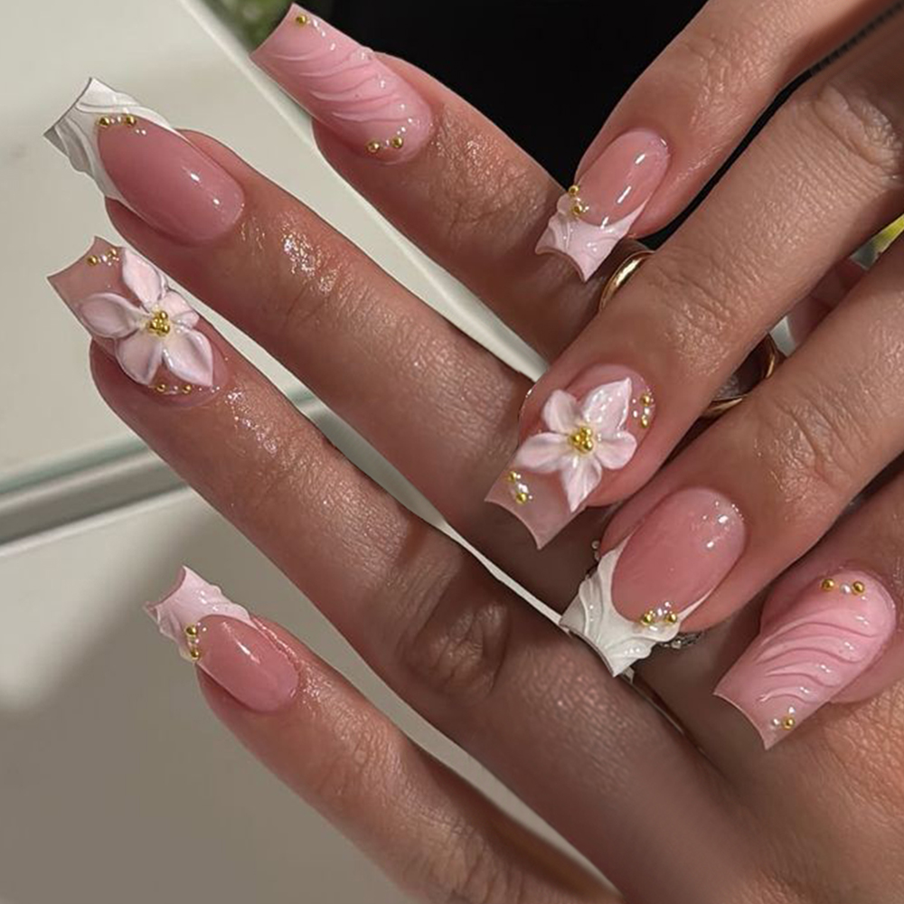 Pressed Flower Art - 한 상자에 24개씩 들어있습니다. 직사각형 3D