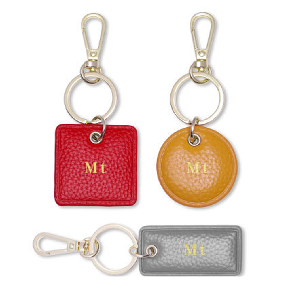 Monogram Keychain Leather - 커스텀 레터 가죽 키 체인 모노그램