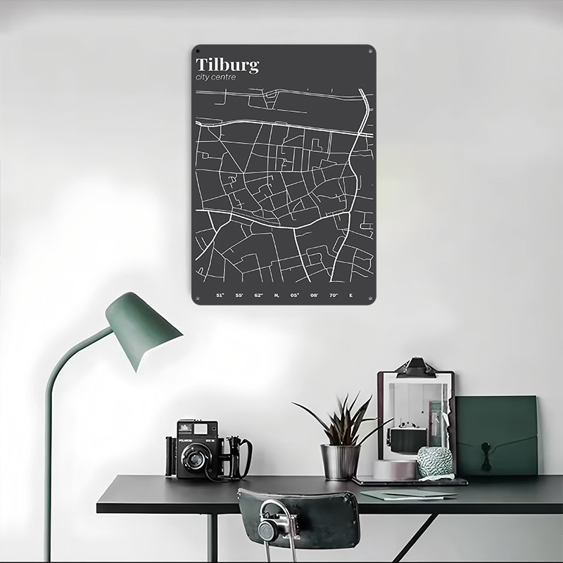 틸버그 시 중심부 지도 인쇄 포스터 맞춤형 레트로 벽  - Custom Map Poster 리뷰 및 가격