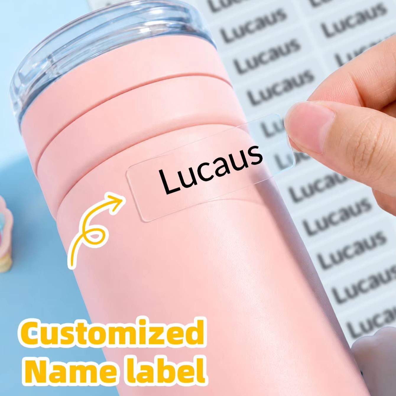 1-300개 맞춤형 개인 이름 스티커, 배낭, 노트북  - Personalized Name Box 리뷰 및 가격