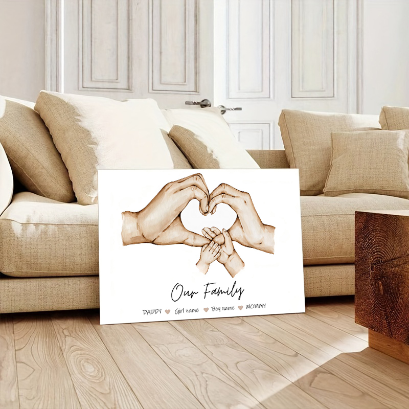 맞춤형 가족 이름 캔버스 그림 미니멀리스트 아트 프린트 - Personalized Name Box 리뷰 및 가격