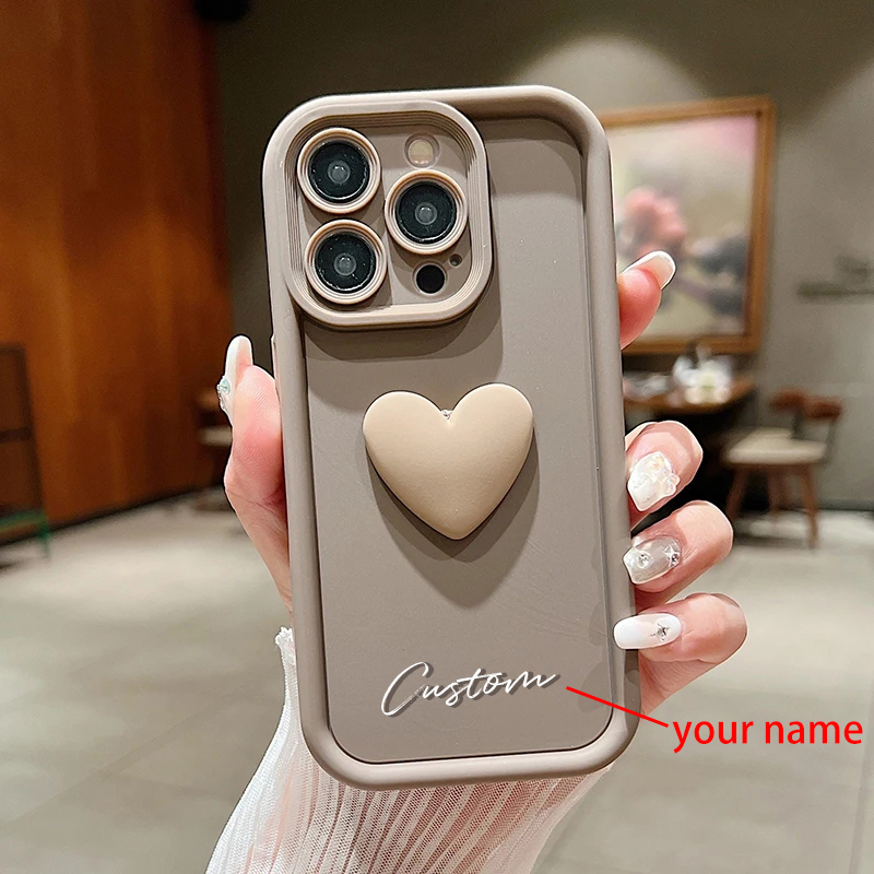 맞춤형 이름이 새겨진 귀여운 하트 케이스 (아이폰 16 - Personalized Name Box 리뷰 및 가격