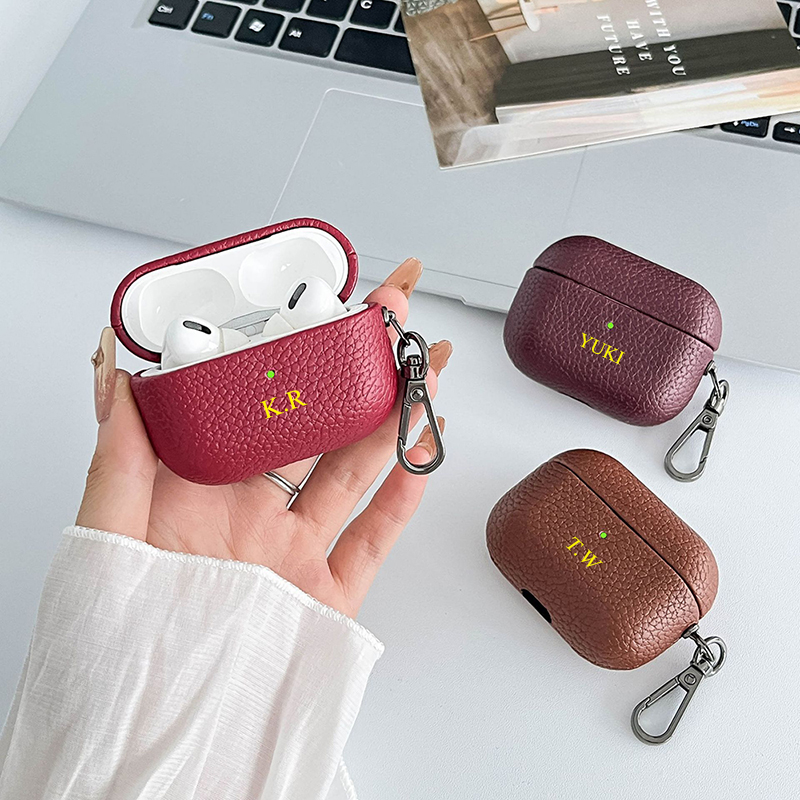 패션 귀여운 미니 DIY 이어폰 케이스 맞춤 이니셜 보 - Monogram Keychain Leather 리뷰 및 가격