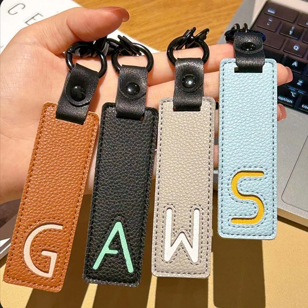 클래식 Pu 가죽 키 체인 A-Z 26 이니셜 짧은 팔 - Monogram Keychain Leather 리뷰 및 가격