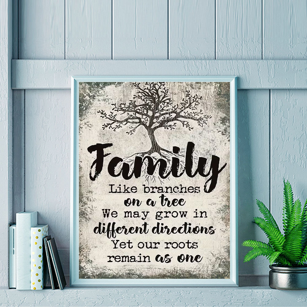 HUACAN 11CT 크로스 스티치 완성 키트 가족 문 - Family Tree Print 리뷰 및 가격