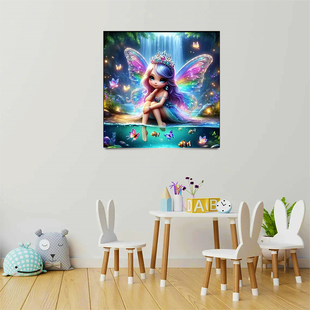 Momoart 소녀 다이아몬드 모자이크 초상화 새로운  - Photo Mosaic Print 리뷰 및 가격