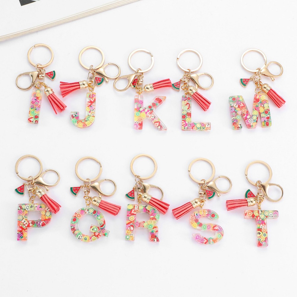 개인화 된 A-Z 열쇠 고리 버클 체인 Y2k 새로운  - Monogram Keychain Leather 리뷰 및 가격