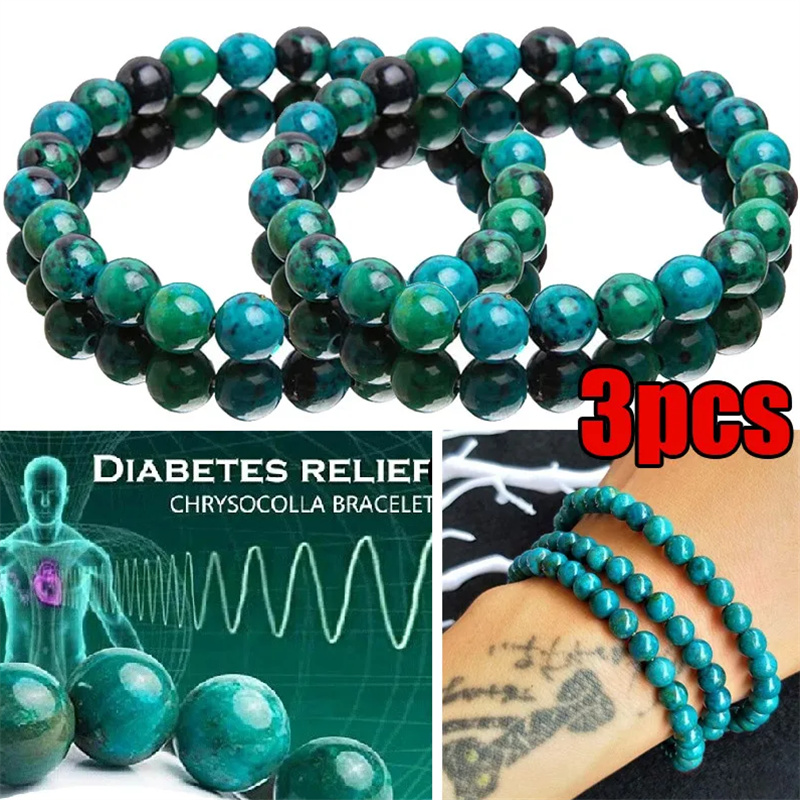 Chrysocolla 공작석 팔찌 여성 남성 천연석 비 - Coordinates Bracelet 리뷰 및 가격