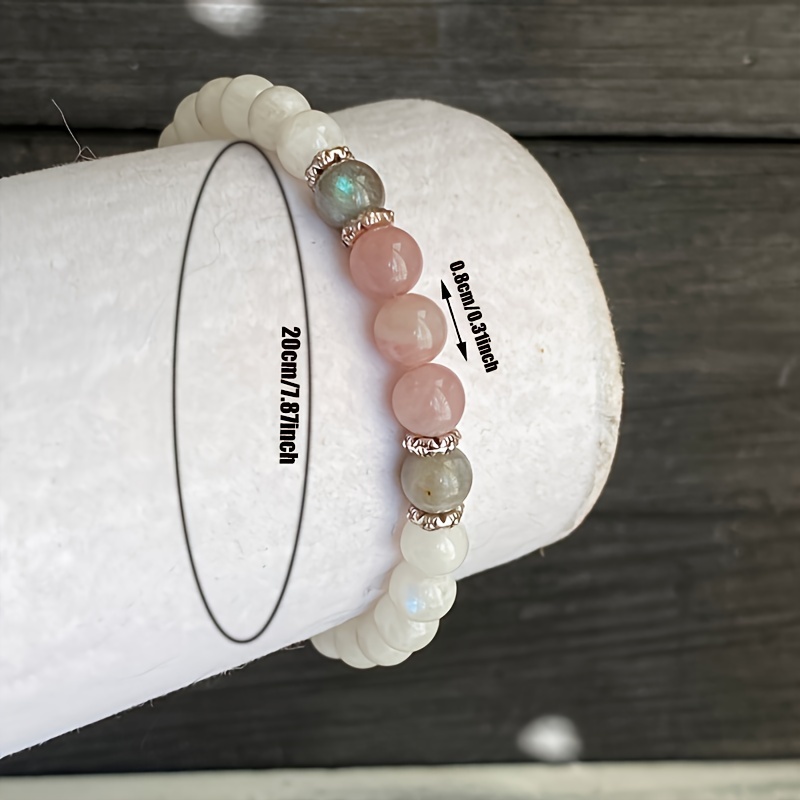 1개/문스톤, 래브라도라이트 및 로즈 쿼츠 팔찌 차분함 - Coordinates Bracelet 리뷰 및 가격