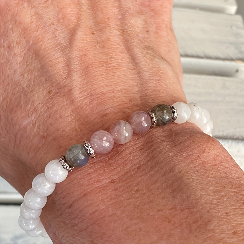 1개/문스톤, 래브라도라이트 및 로즈 쿼츠 팔찌 차분함 - Coordinates Bracelet 리뷰 및 가격